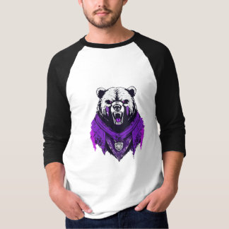 T-shirt met vintage bergzonsondergang