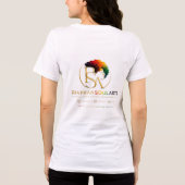 T-shirt met vintage botanisch all-over print (Achterkant)