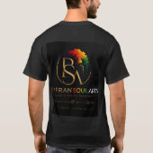 T-shirt met vintage botanisch all-over print (Achterkant)