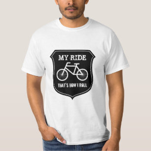 T-shirt met vintage fiets voor wielrenliefhebbers