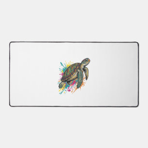 T-shirt met vintage-gravure zeeschildpad kleurensp bureaumat