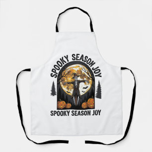 T-shirt met vintage Halloween-motief en Schrikbeel Schort