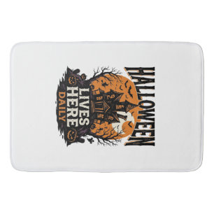 T-shirt met vintage Halloween-motief Geesterschip Badmat