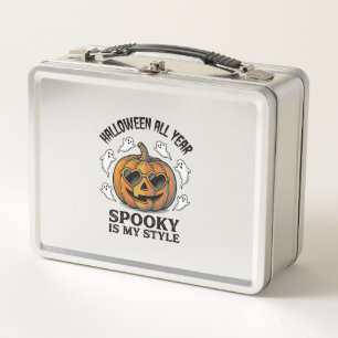 T-shirt met vintage Halloween pompoen spook gravur