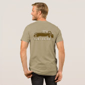T-shirt met vintage klassieke auto (Voorkant)