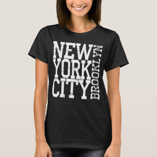 T-shirt met vintage New York City typografie in di