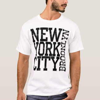 T-shirt met vintage New York City typografie in di