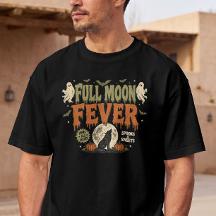 T-shirt met vintage poster 'Full Moon Fever'