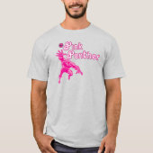 T-shirt met vintage roze karakter (Voorkant)