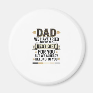 T-shirt met vintage vector ontwerp voor papa_1 magneet