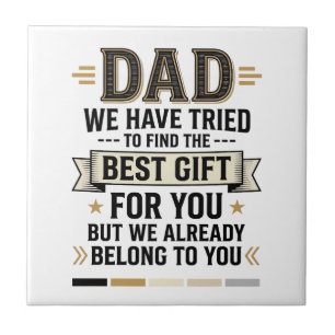 T-shirt met vintage vector ontwerp voor papa_1 tegeltje