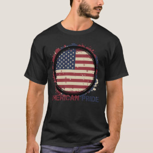 T-shirt met vintage vlag van Amerika – Patriotisch