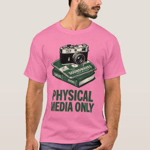 T-Shirt met Vinylplaat en Vintage Camera voor Fysi