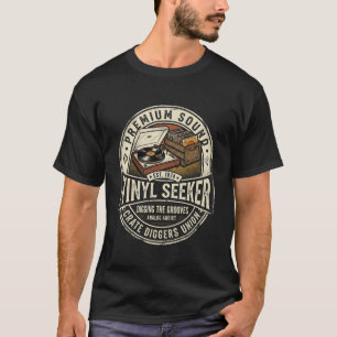 T-shirt met vinylplaat van Analog Addict