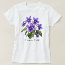T-Shirt met viooltjes uit februari