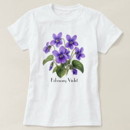 T-Shirt met viooltjes uit februari