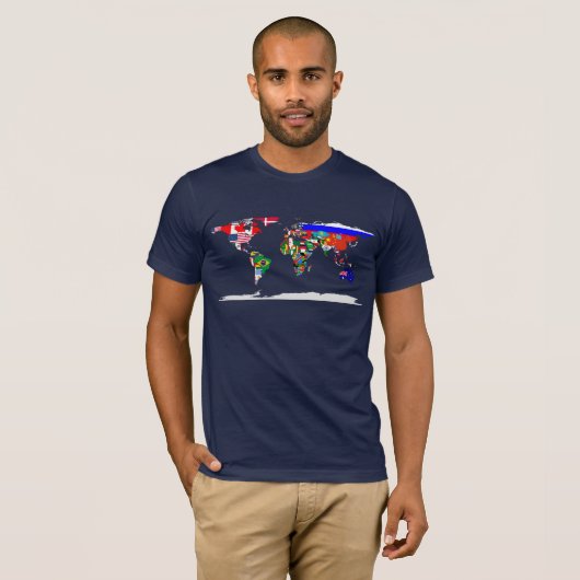 t-shirt met vlag (Voorkant volledig)