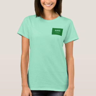 T-shirt met vlag en kaart van Saudi-Arabië