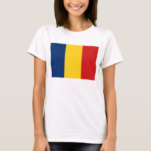 T-shirt met vlag en kaart van Tsjaad