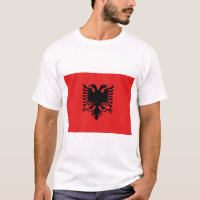 T Shirt met vlag van Albanië