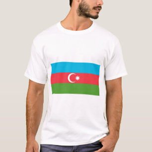 T-Shirt met vlag van Azerbeidzjan