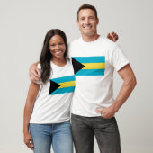 T Shirt met vlag van Bahama's (Unisex)