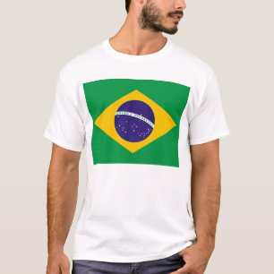 T Shirt met vlag van Brazilië