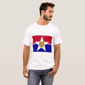 T Shirt met vlag van Dallas, Texas, Verenigde Stat (Voorkant volledig)