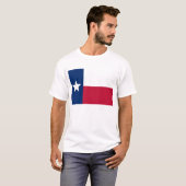 T-Shirt met vlag van de Amerikaanse staat Texas (Voorkant volledig)