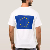 T Shirt met vlag van de EU (Achterkant)