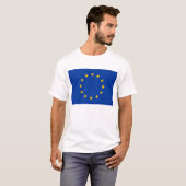 T Shirt met vlag van de EU (Voorkant volledig)