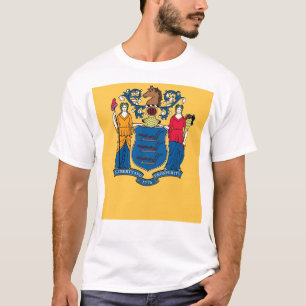 T-Shirt met vlag van de staat New Jersey