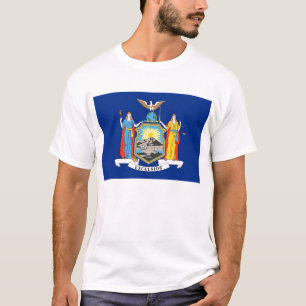 T Shirt met vlag van de staat New York USA