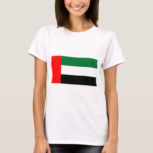 T-Shirt met vlag van de Verenigde Arabische Emirat (Voorkant)