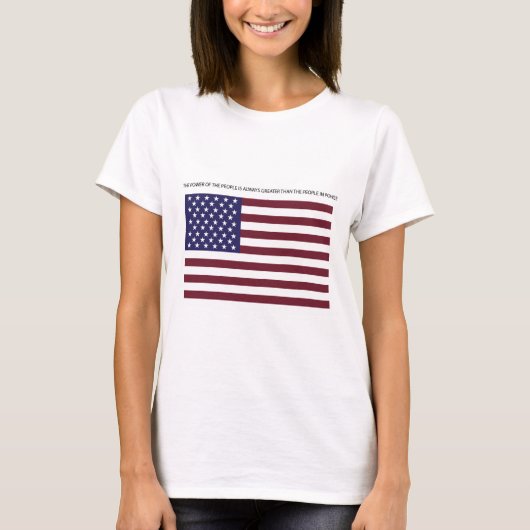 T-shirt met vlag van de Verenigde Staten van Ameri (Voorkant)