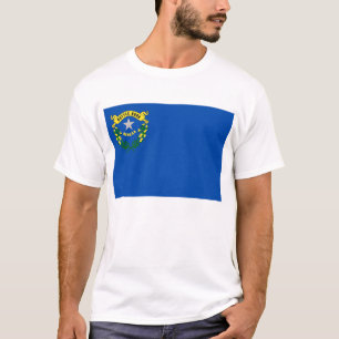 T Shirt met vlag van de Verenigde Staten van Nevad