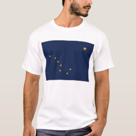 T Shirt met vlag van de VS van de staat Alaska