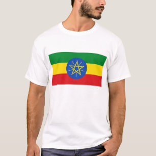 T-Shirt met vlag van Ethiopië