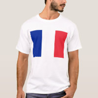 T Shirt met vlag van Frankrijk