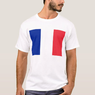 T Shirt met vlag van Frankrijk