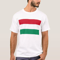 T Shirt met vlag van Hongarije