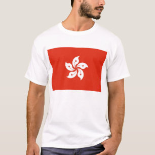T Shirt met vlag van Hongkong, China