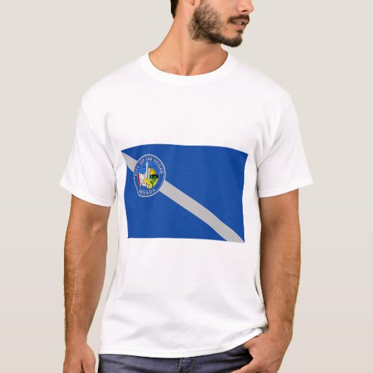T Shirt met vlag van Las Vegas, Verenigde Staten (Voorkant)