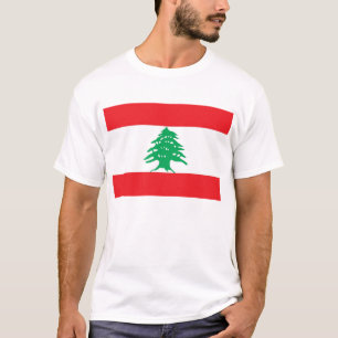 T Shirt met vlag van Libanon
