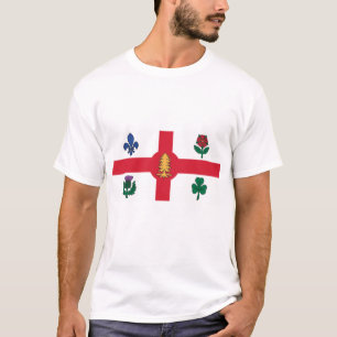 T-shirt met vlag van Montreal, Canada