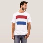 T Shirt met vlag van Nederland (Voorkant volledig)