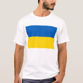T Shirt met vlag van Oekraïne (Voorkant)