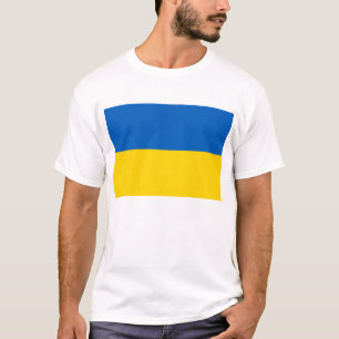 T Shirt met vlag van Oekraïne