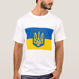 T Shirt met vlag van Oekraïne