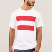T Shirt met vlag van Oostenrijk (Voorkant)